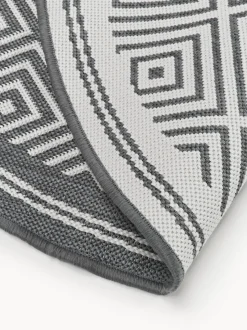 Alfombra exterior reversible redonda en rombos Reddy