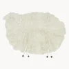 Alfombra infantil artesanal de lana en relieve Sheep, lavable