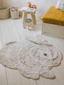 Alfombra infantil artesanal Bunny, lavable
