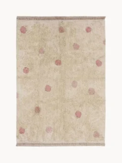 Alfombra infantil artesanal Hippy Dots, lavable