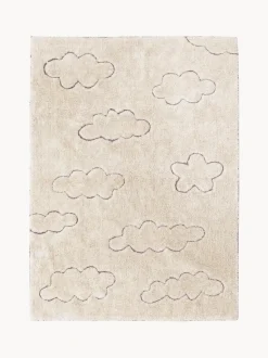 Alfombra infantil artesanal lavable con efecto relieve Clouds