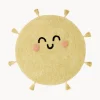 Alfombra infantil artesanal con borlas You're My Sunshine, lavable