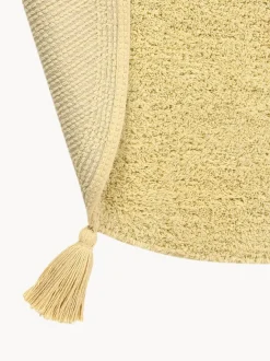 Alfombra infantil artesanal con borlas You're My Sunshine, lavable