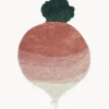 Alfombra infantil artesanal Ramona the Radish, lavable