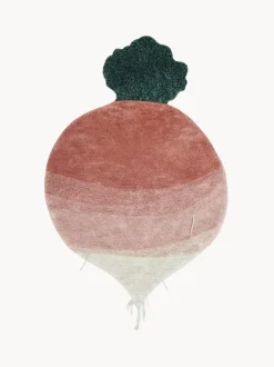Alfombra infantil artesanal Ramona the Radish, lavable