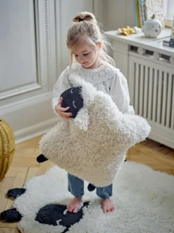 Alfombra infantil de pelo largo de lana Dolly