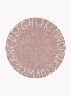Alfombra infantil redonda con letras de diseño ABC