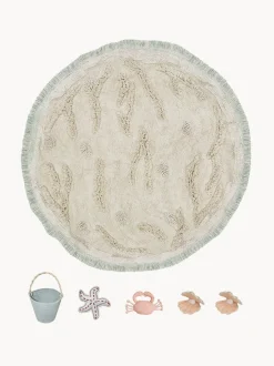 Alfombra infantil redonda lavable Island