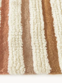 Alfombra kilim artesanal con flecos Calais