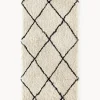 Alfombra mullida artesanal de pelo largo Naima