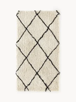 Alfombra mullida artesanal de pelo largo Naima