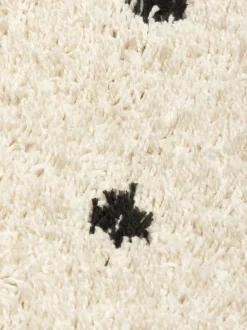 Alfombra mullida artesanal de pelo largo Ayana