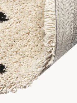 Alfombra mullida artesanal de pelo largo Ayana