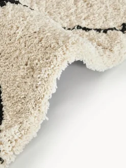 Alfombra mullida corredor artesanal de pelo largo Naima