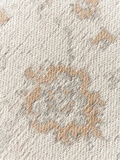 Alfombra redonda artesanal de chenilla Loire