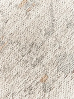 Alfombra redonda artesanal de chenilla Loire