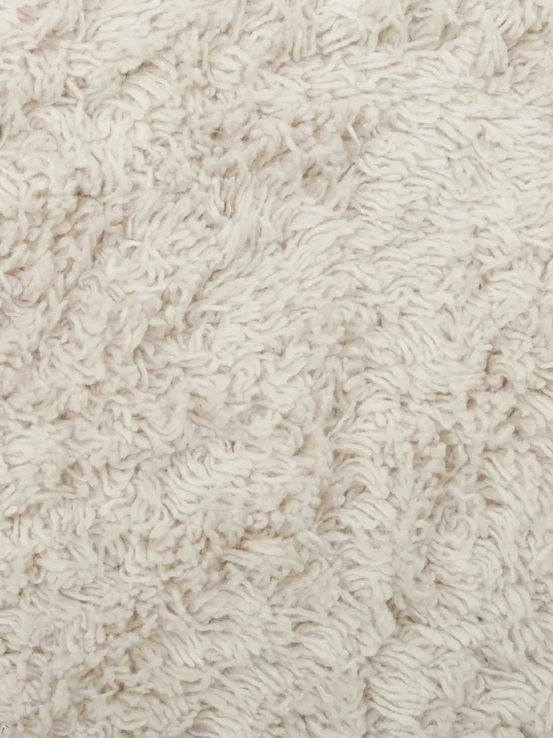 Alfombra redonda artesanal de algodón con flecos Daya