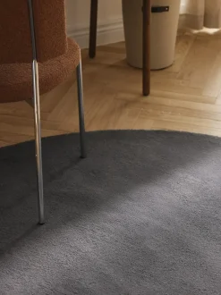 Alfombra redonda de algodón artesanal Lora
