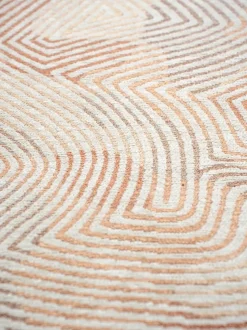 Alfombra tejida Jacquard Coral