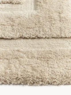 Alfombra texturizada de pelo largo Jade
