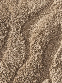 Alfombrilla de baño antideslizante con diseño en relieve Leaf