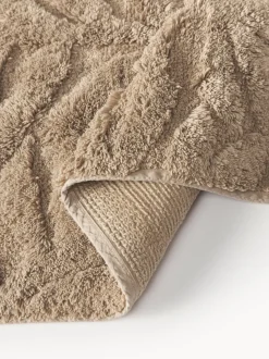 Alfombrilla de baño antideslizante con diseño en relieve Leaf
