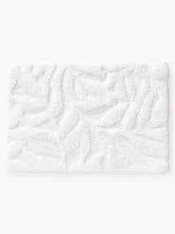 Alfombrilla de baño antideslizante con diseño en relieve Leaf
