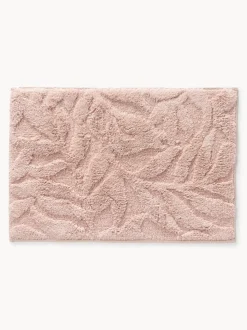Alfombrilla de baño antideslizante con diseño en relieve Leaf