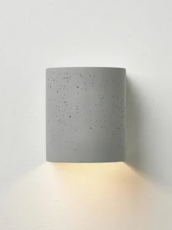 Aplique LED de hormigón para exterior Kyra