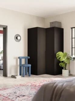 Armario esquinero modular Leon, 2 puertas (115 cm)