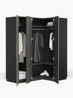 Armario esquinero modular Simone, 3 puertas (165 cm), variantes diferentes