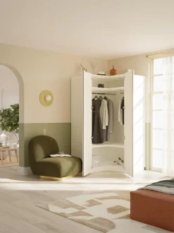 Armario esquinero modular Simone, 2 puertas (115 cm)