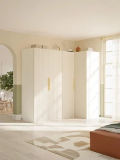 Armario esquinero modular Simone, 215 cm, variantes diferentes