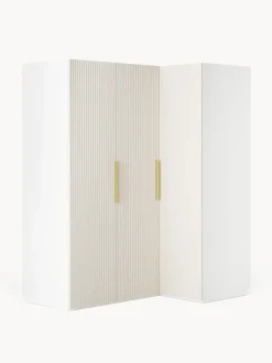 Armario esquinero modular Simone, 3 puertas (165 cm), variantes diferentes