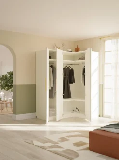 Armario esquinero modular Simone, 3 puertas (165 cm), variantes diferentes