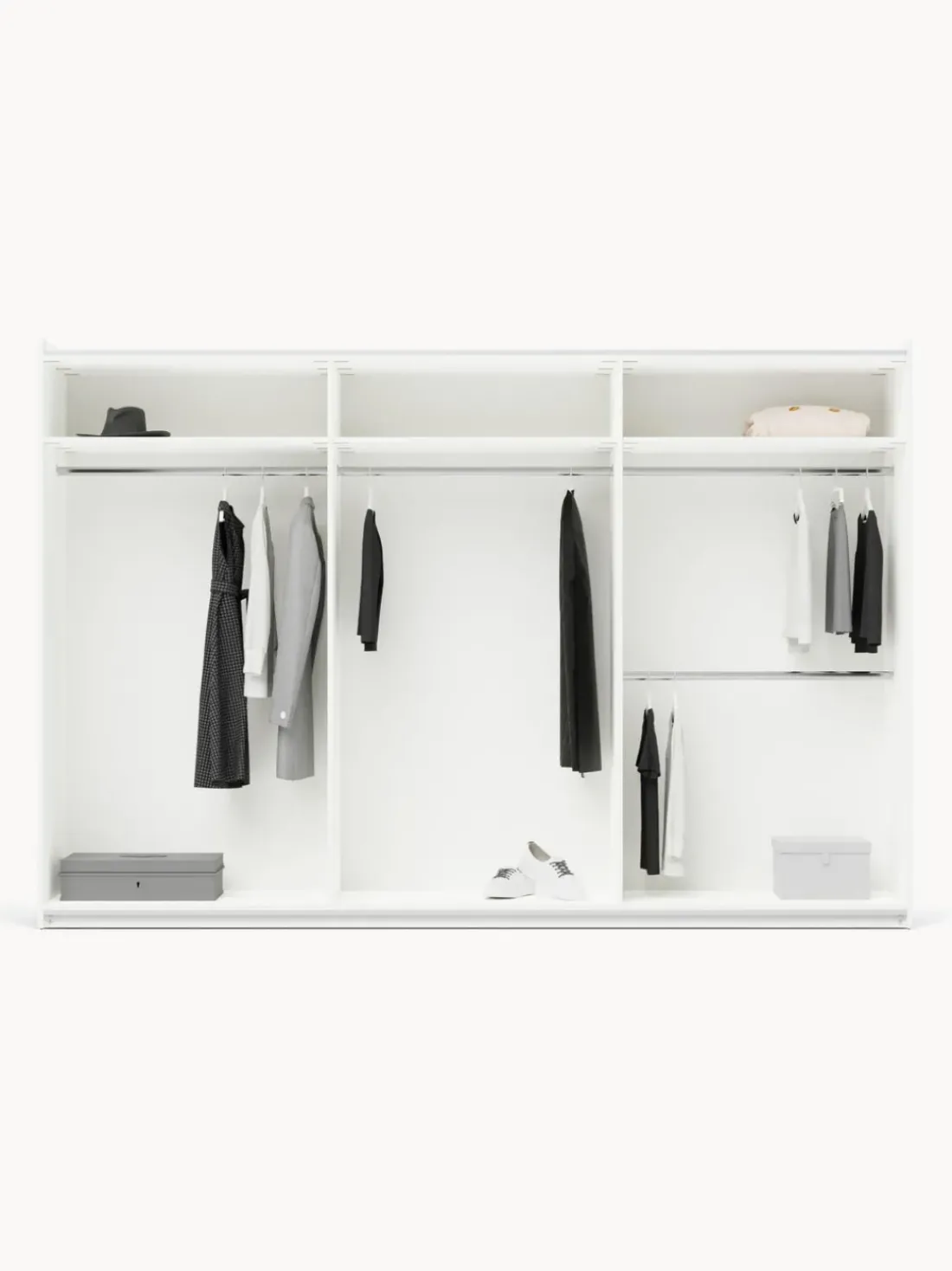 Armario modular Charlotte, 3 puertas correderas (300 cm), diferentes variantes