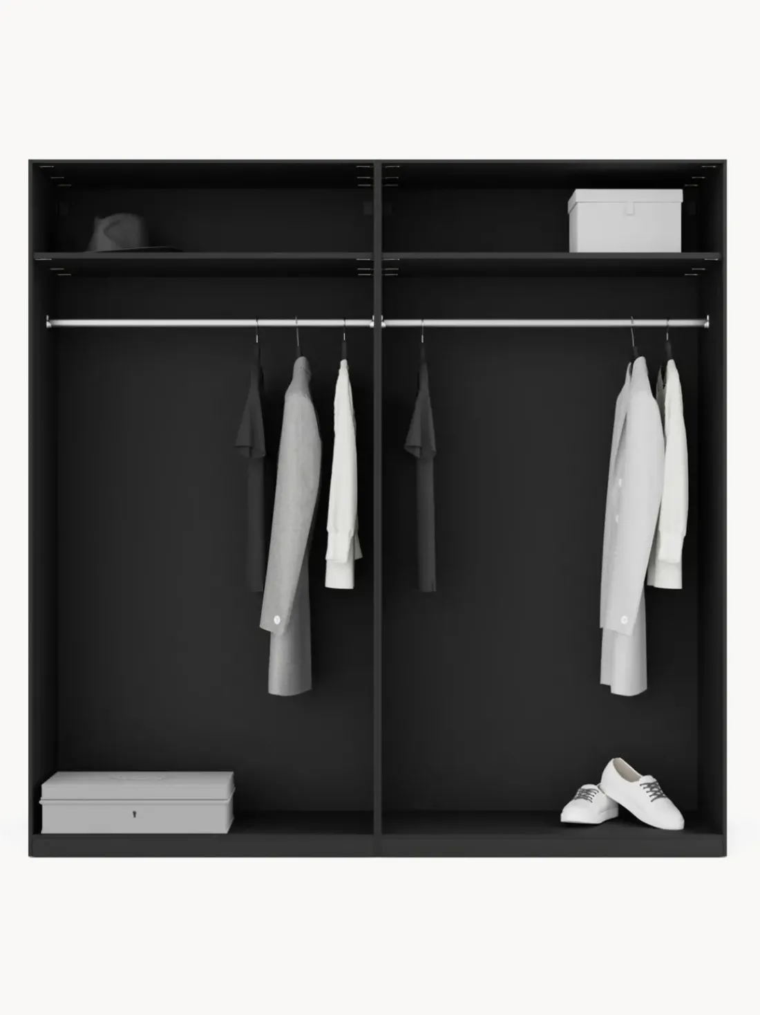 Armario modular con puertas plegables Leon, 200 cm, variantes diferentes