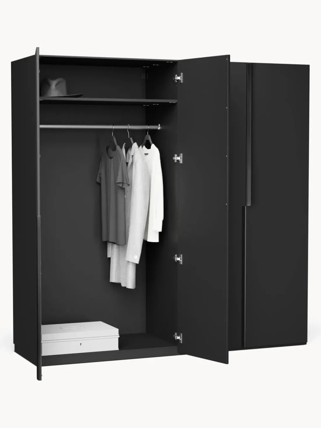 Armario modular con puertas plegables Leon, 200 cm, variantes diferentes