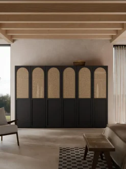 Armario modular Jeanne, 6 puertas (300 cm), diferentes opciones