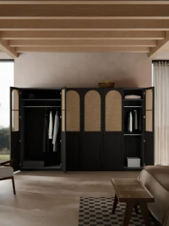Armario modular Jeanne, 6 puertas (300 cm), diferentes opciones