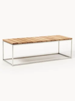 Banco de jardín de madera de teca Lux