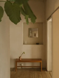 Banco de madera de abedul 01