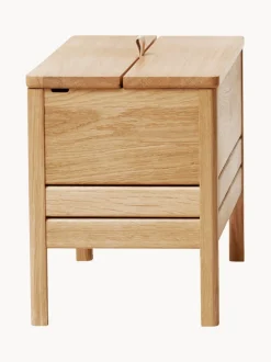 Banco de madera de roble con espacio de almacenaje A Line