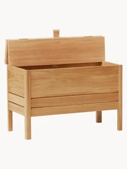 Banco de madera de roble con espacio de almacenaje A Line