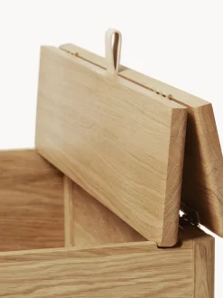 Banco de madera de roble con espacio de almacenaje A Line