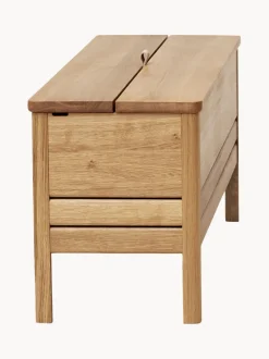 Banco de madera de roble con espacio de almacenaje A Line