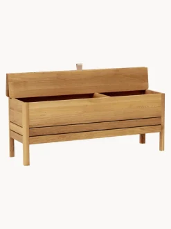 Banco de madera de roble con espacio de almacenaje A Line