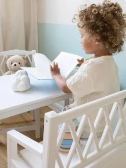 Banco infantil con espacio de almacenamiento Harlequin