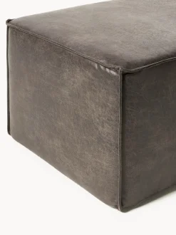 Banco tapizado en cuero reciclado Sanja