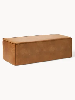 Banco tapizado en cuero reciclado Sanja
